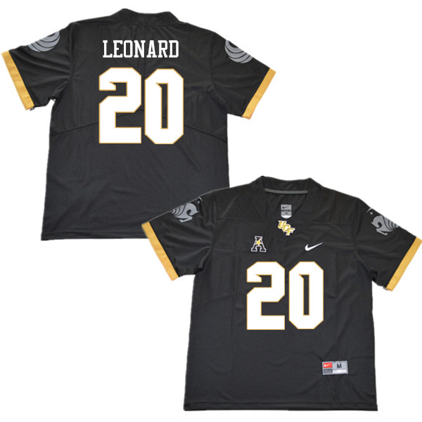 Men #20 Kadeem Leonard UCF Knights College Football Jerseys Sale-Black